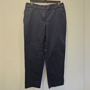 Loft The Riviera Slim Navy Trousers Size 6